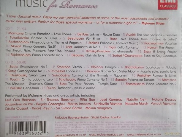 Myleene Klass: Myleene's Music For Romance [CD]