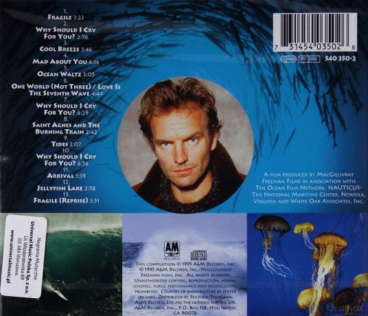 The Living Sea soundtrack (Żyjące Morze) (Sting) [CD]