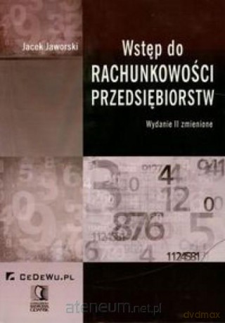 Wstęp do rachunkowości przedsiębiorstw [KSIĄŻKA]