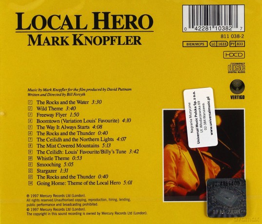 Local Hero soundtrack (Biznesmen i Gwiazdy) (Mark Knopfler) [CD]