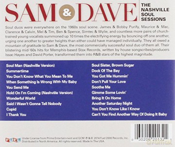 Sam & Dave: Nashville Soul Sessions [CD]