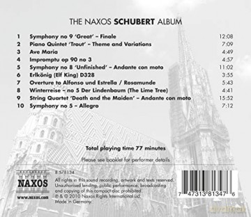 F. Schubert: Naxos Schubert Album [CD]