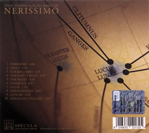 Teho Teardo: Nerissimo [CD]