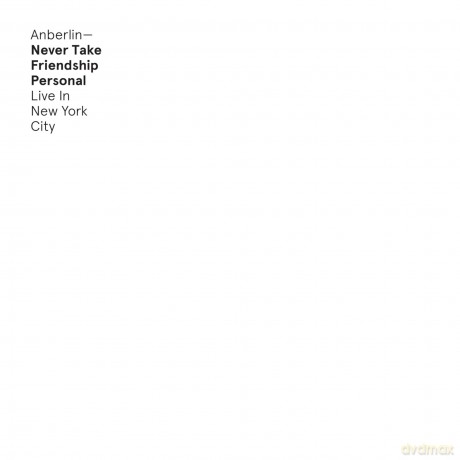 Anberlin: Never Take Friendship Personal: Live New York City [CD]