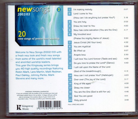 New Songs 2002/03, Volume 2 - New Songs Of Praise And Worship [CD]