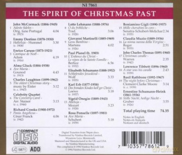 Nimbus Prima Voce: The Spirit of Christmas Past [CD]