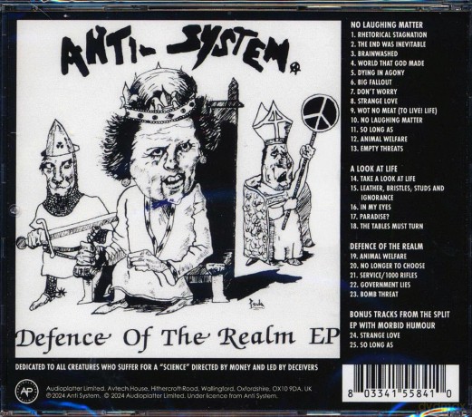 Anti System: No Laughing Matter - Discography [CD]