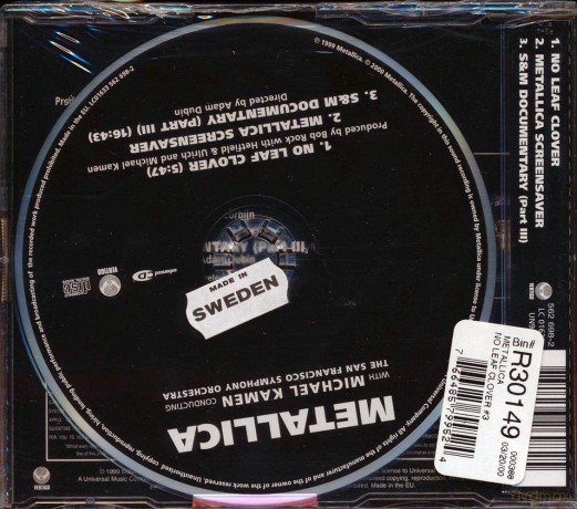 Metallica: No Leaf Clover [CD]