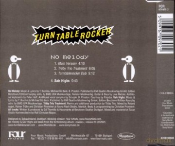 Turntablerocker: No Melody [CD]