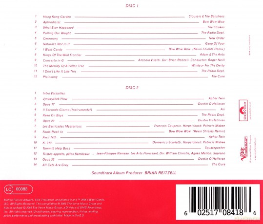 Marie Antoinette soundtrack (Maria Antonina) [2CD]