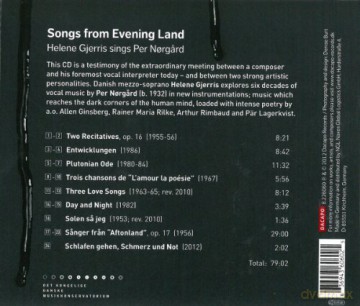 Helene Gjerris: Norgard: Songs From Evening Land [CD]
