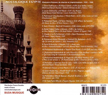 Nostalgique Egypte-Chansons d'amour [CD]