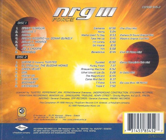 Danny Tenaglia: Nrg Force IIi [CD]