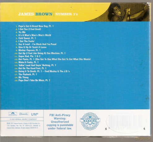 James Brown: Number 1's [CD]