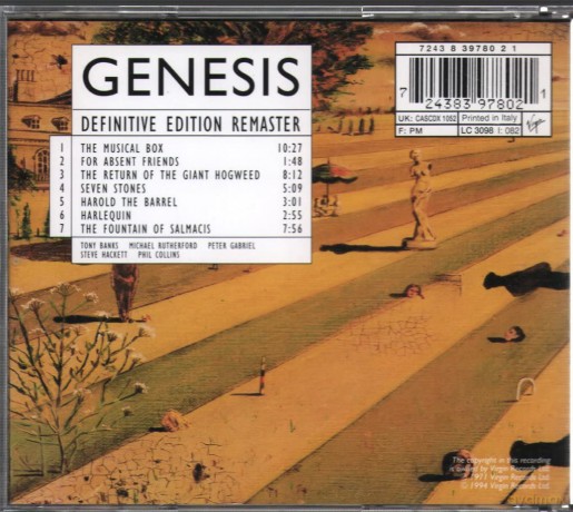 Genesis: Nursery Cryme [CD]