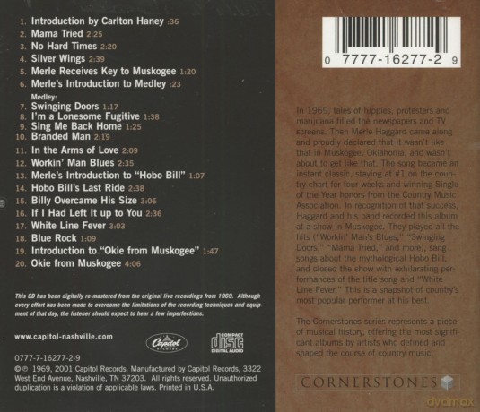 Merle Haggard: Okie From Muskogee: Live [CD]