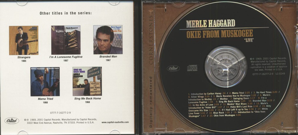 Merle Haggard: Okie From Muskogee: Live [CD]