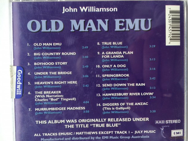John Williamson: Old Man Emu [CD]