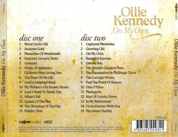 Ollie Kennedy: On My Own [CD]