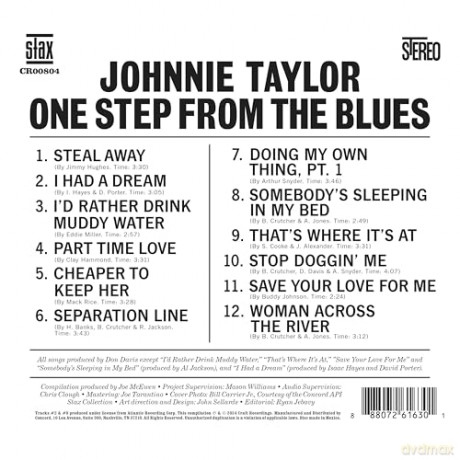 Johnnie Taylor: One Step From The Blues [CD]