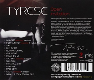 Tyrese: Open Invitation [CD]