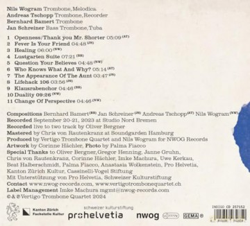 Vertigo Trombone Quartet: Openness [CD]