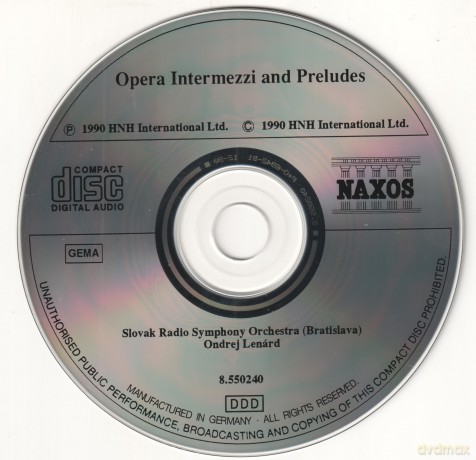 Opera, Intermezzi, Prelud [CD]