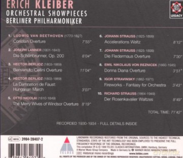 Erich Kleiber: Orchestral Showpieces [CD]