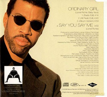 Lionel Richie: Ordinary Girl [CD]
