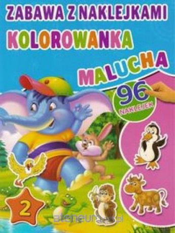 Zabawa z naklejkami. Kolorowanka malucha 2 Nieb. [KSIĄŻKA]