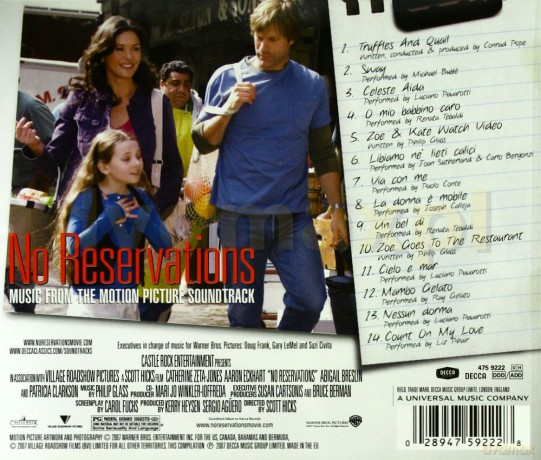 No Reservations soundtrack (Życie od kuchni) [CD]