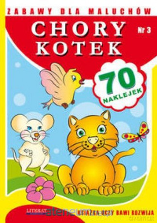 Zabawy dla maluchów - Chory kotek Literat [KSIĄŻKA]
