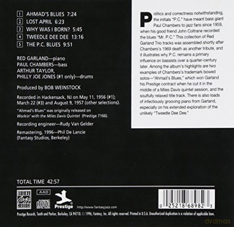 Red Garland: P.c. Blues [CD]