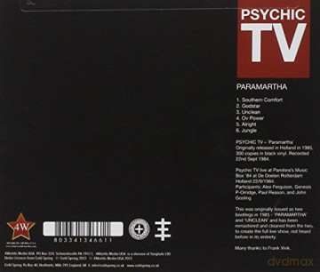 Psychic Tv: Paramartha [CD]