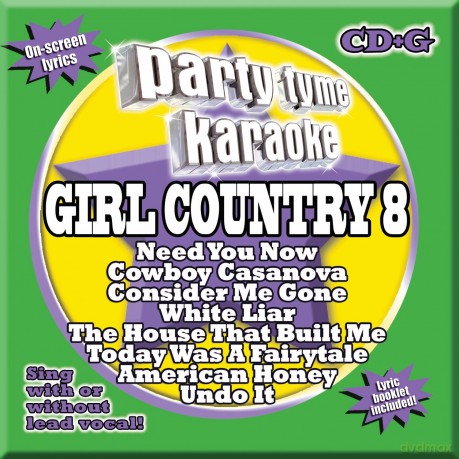 Party Tyme Karaoke: Party Tyme Karaoke - Girl Country 8 [CD]