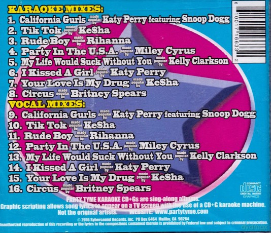 Karaoke: Party Tyme Karaoke: Girl Pop 14 [CD]