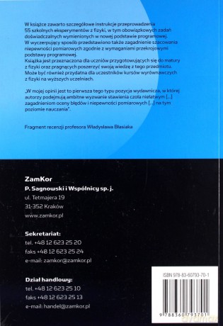 Zad. doświadczalne z fizyki poz. Maturalny [KSIĄŻKA]