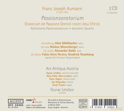 Gunar Letzbor: Passionsoratorium [CD]