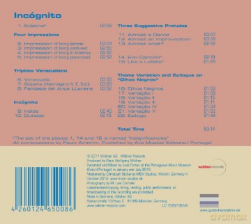Paulo Amorim: Paulo Amorim-Incognito [CD]