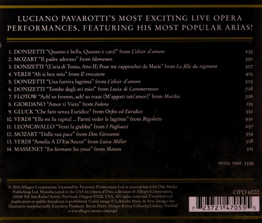Luciano Pavarotti: Pavarotti Passion Vol. II [CD]