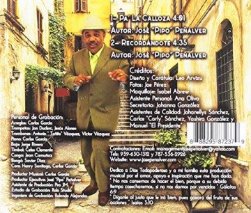 Cd Jose Pipo Pe+|Alver Pa' La Calloza: Penalver Jose Pipo - Pa' La Calloza [CD]