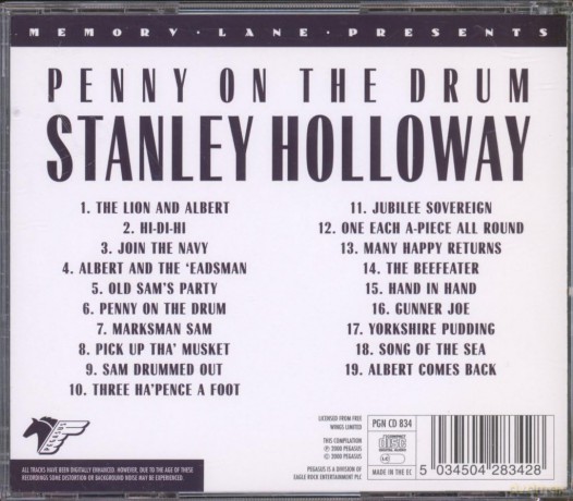 Stanley Holloway: Penny On The Drum [CD]
