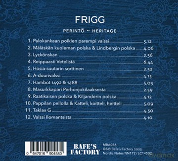 Frigg: Perinto - Heritage [CD]