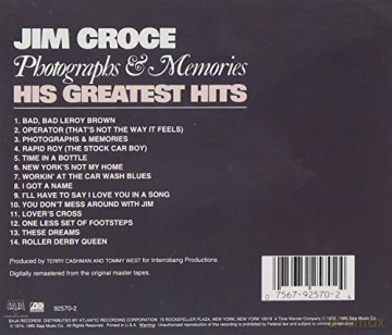 Jim Croce: Photographs & Memories: His Greatest Hits [CD]