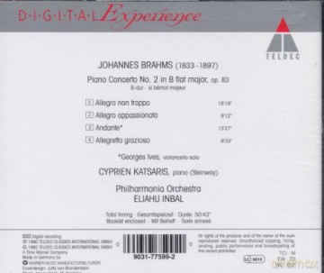 Johannes Brahms: Piano Concerto 2 [CD]