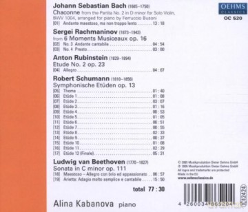Alina Kabanova: Piano Recital [CD]