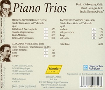 D. Shostakovich: Piano Trios [CD]