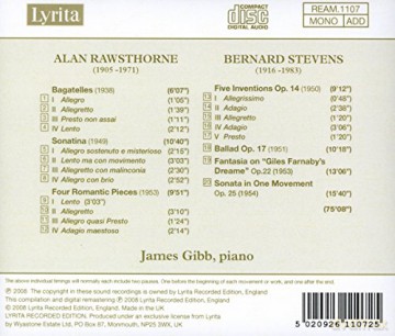 A. Rawsthorne: Piano Works [CD]