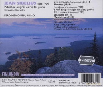Eero Heinonen: Pianomusik Vol. 5 [CD]
