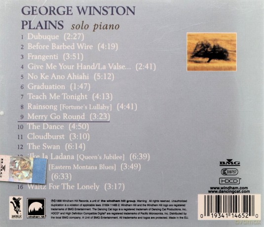 George Winston: Plains [CD]